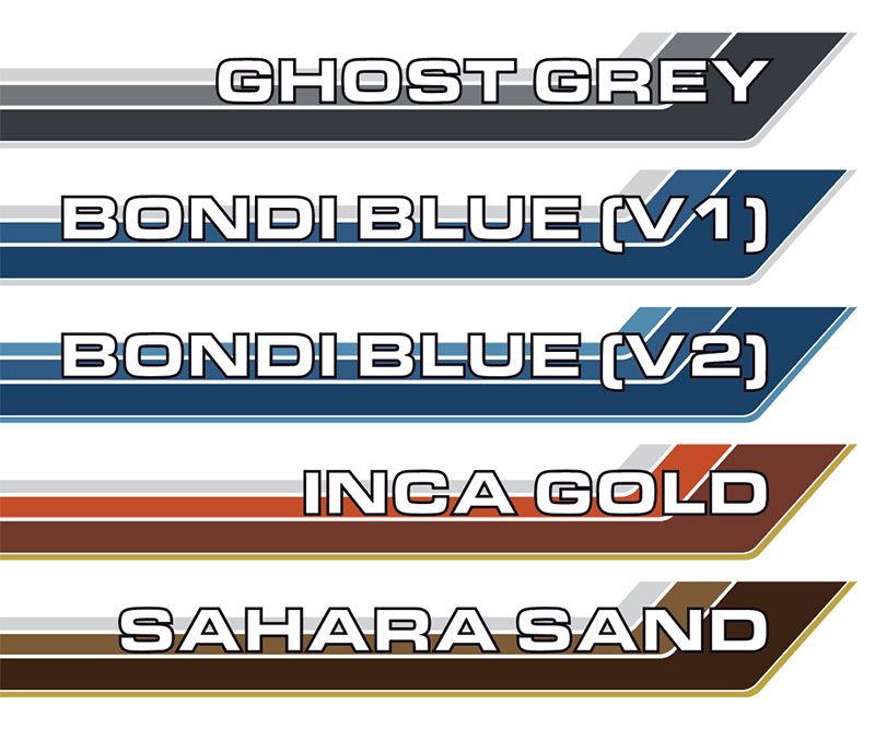70 Series Land Cruiser Decal Body Stripe Kit (Renmark) - 76 Series (2007-)