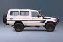 Broome body stripe kit - J78 Series Toyota Land Cruiser Troop Carrier black gradient vehicle