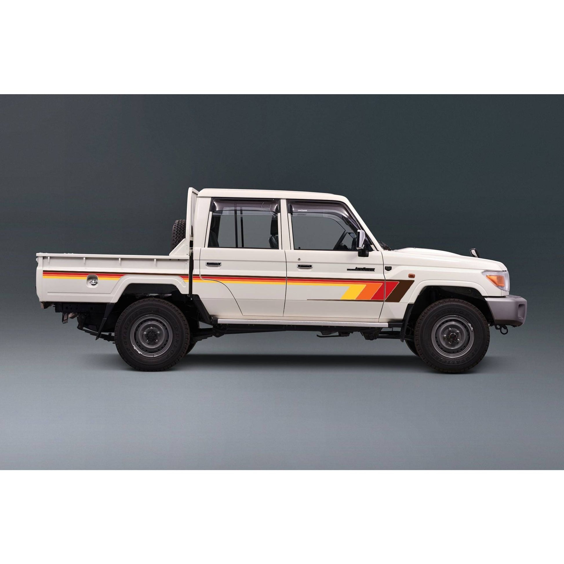 Decal Body Stripe Kit (Broome) for the Toyota LandCruiser 79 Series Dual Cab (2012-) (view 6)