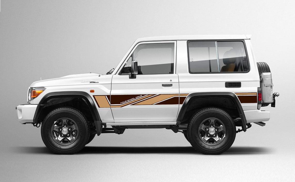 70 Series Land Cruiser Decal Body Stripe Kit (Barossa) -  71 Series (2023-)