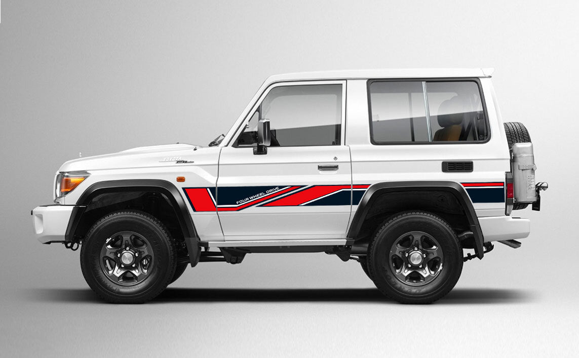 70 Series Land Cruiser Decal Body Stripe Kit (Barossa) -  71 Series (2023-)