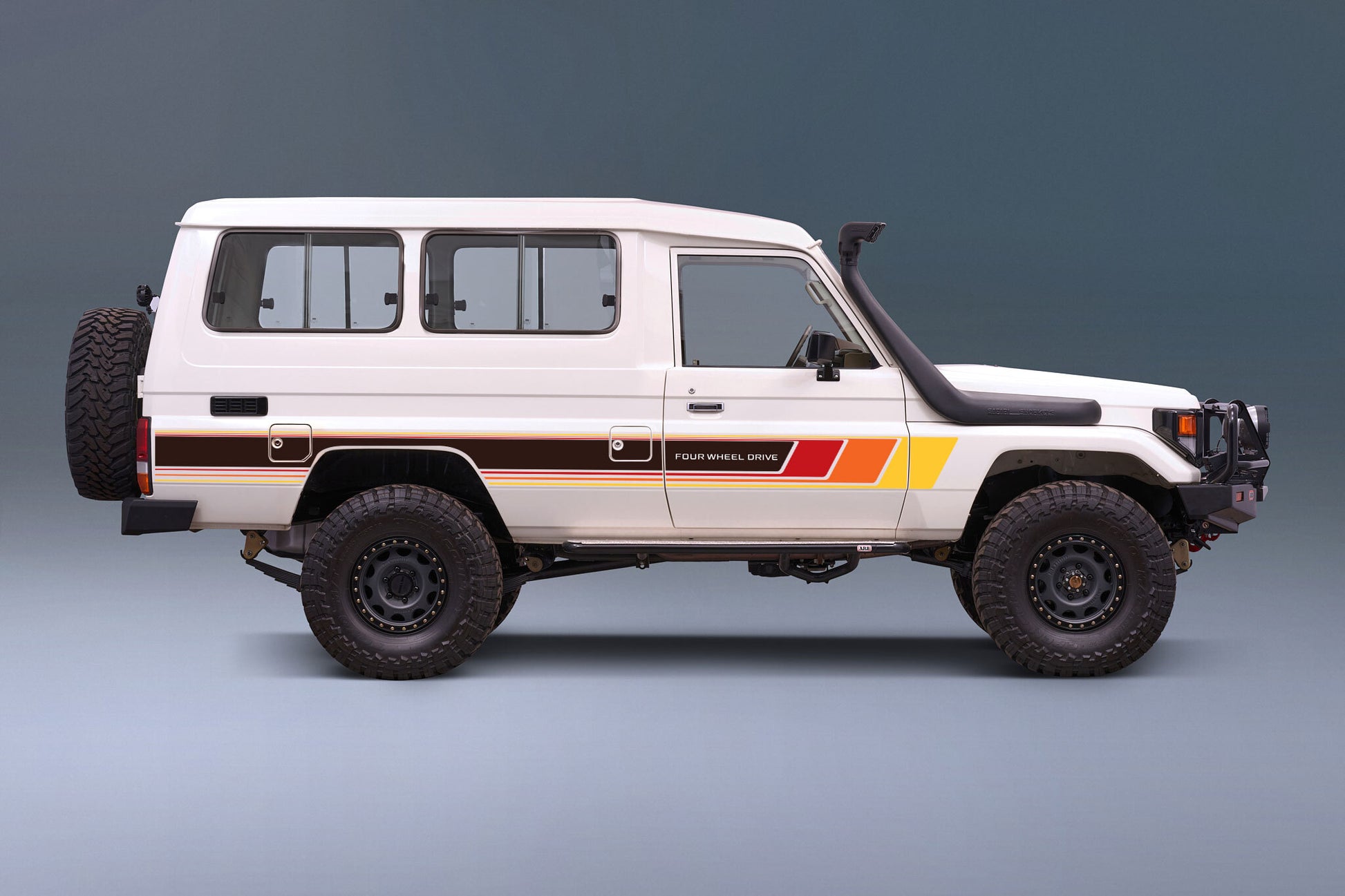 70 Series Land Cruiser Decal Body Stripe Kit (Cobar) - 75 Series (1985–1999)