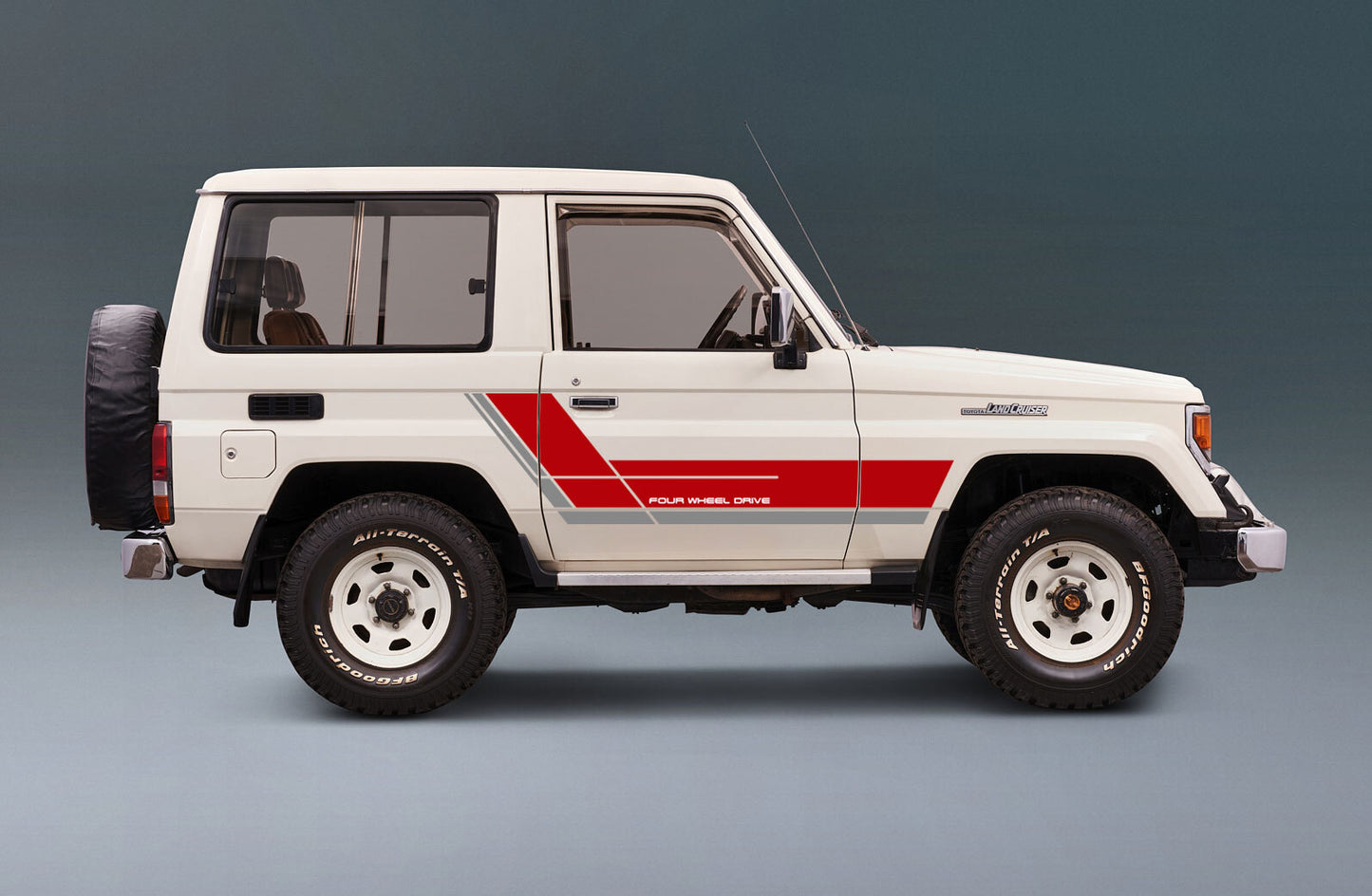 70 Series Land Cruiser Decal Body Stripe Kit (Fairbridge) -  71 Series/Bundera (1984–)