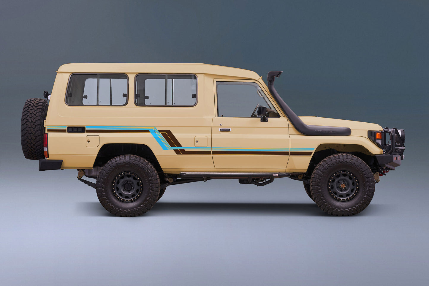 70 Series Land Cruiser Decal Body Stripe Kit (Tarcutta) - 75 Series (1985–1999)