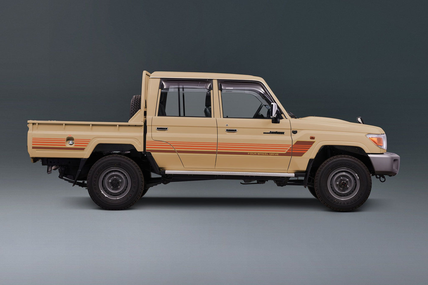 70 Series Land Cruiser Decal Body Stripe Kit (Townsville) - 79 Series Dual Cab (2012-)