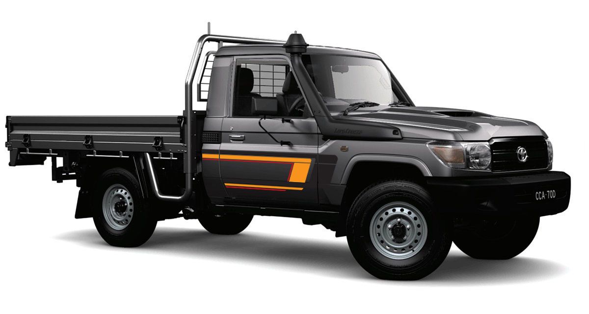 70 Series Land Cruiser Decal Body Stripe Kit (York) - 75/79 Series Single Cab (1985-)
