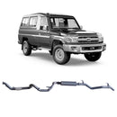 Extreme Duty 3" Turbo Back Exhaust for the Toyota LandCruiser 78 Series Troop Carrier (03/2007 - 10/2016) (view 3)