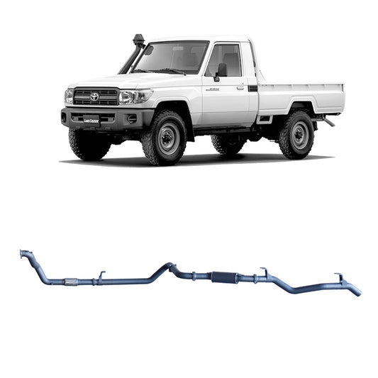 Extreme Duty 3" Exhaust for the Toyota LandCruiser 79 Series 4.2L 1HZ (10/1999 - 01/2007)