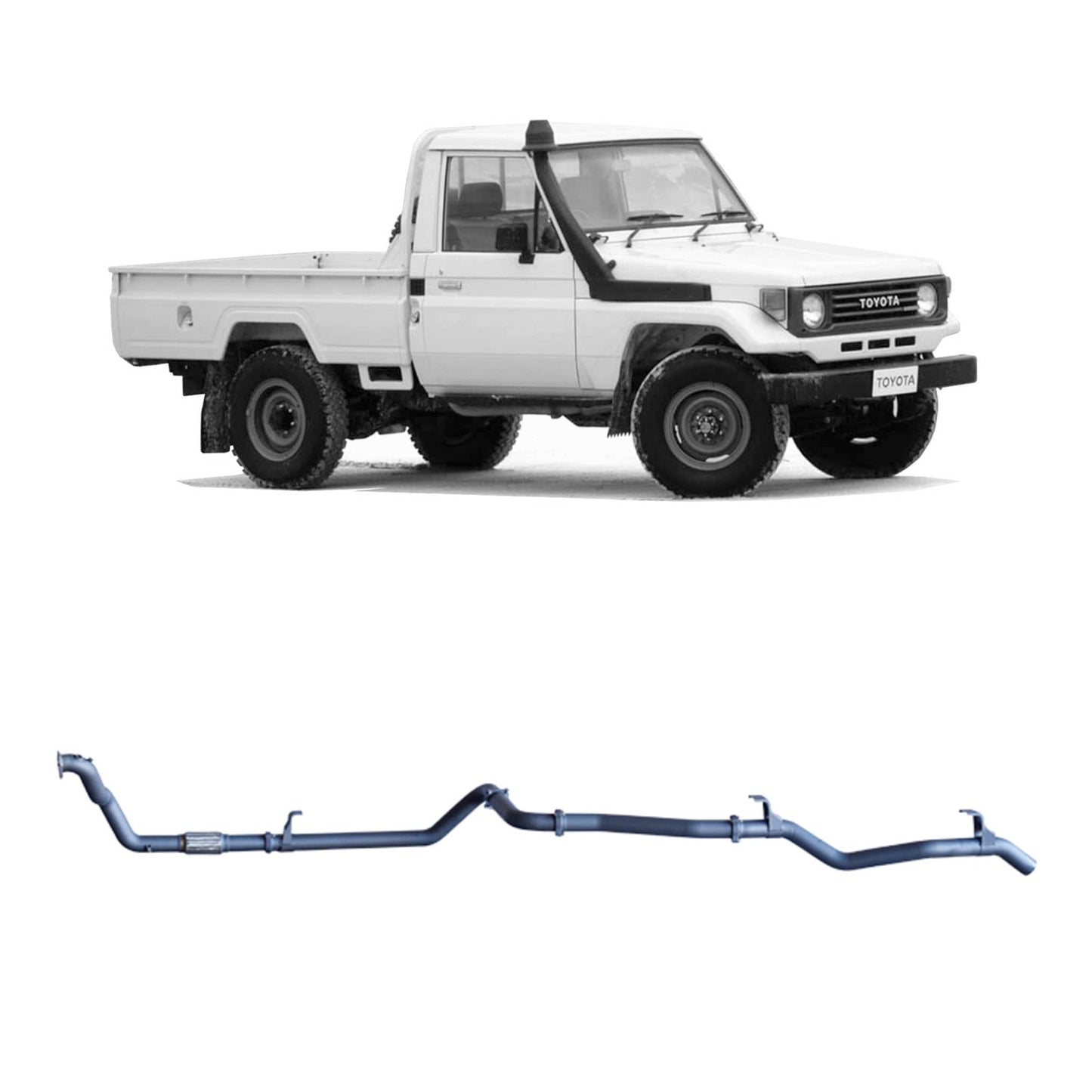 Extreme Duty 3" Exhaust for the Toyota LandCruiser 75/78 Series (view 9)