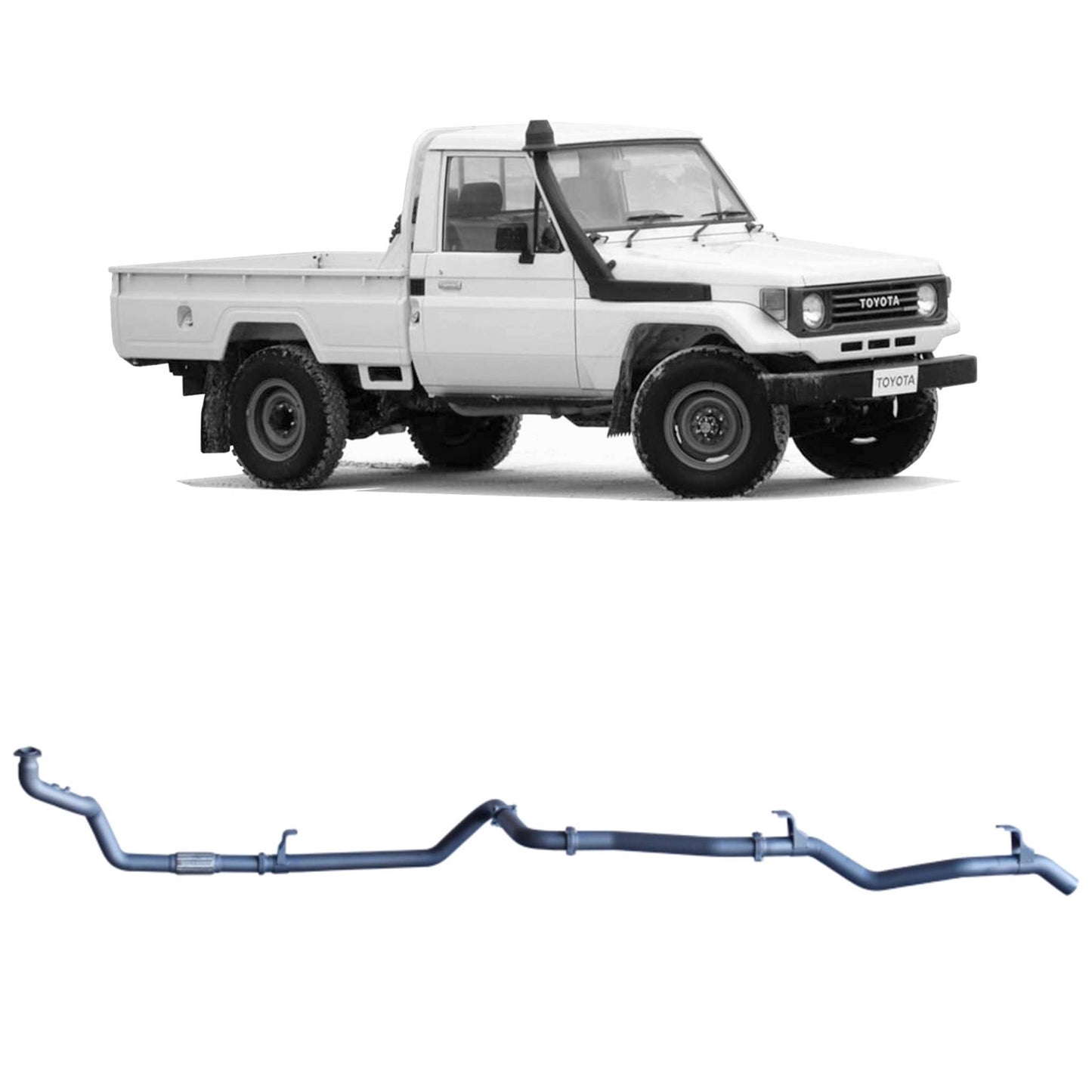 Extreme Duty 3" Exhaust for the Toyota LandCruiser 75/78 Series (view 11)