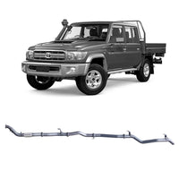 Extreme Duty 3" Turbo Back Exhaust for the Toyota LandCruiser 79 Series Dual Cab w/ Auxiliary Fuel Tank (01/2012 - 10/2016)